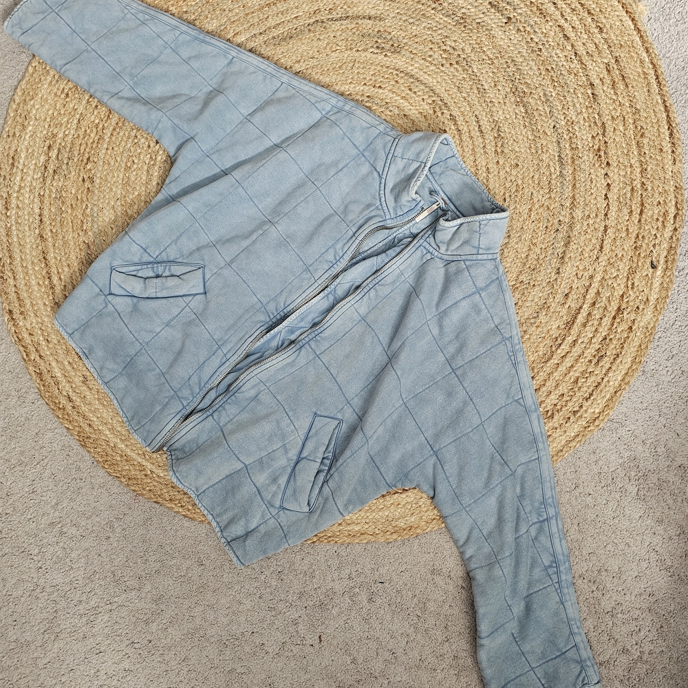 Free People Dolman Quilted Jacket, Light Blue - Picture 6 of 10